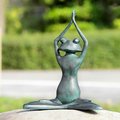 Spi Stretching Yoga Frog Garden Sculpture 21090